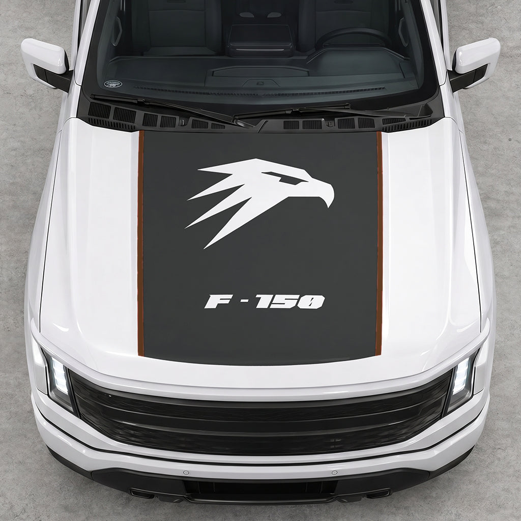 Hood Panel Decal/Sticker - Hawk Head Graphic Decal Graphic Kit - For Ford F-150 2015-2020 - Premium Vinyl