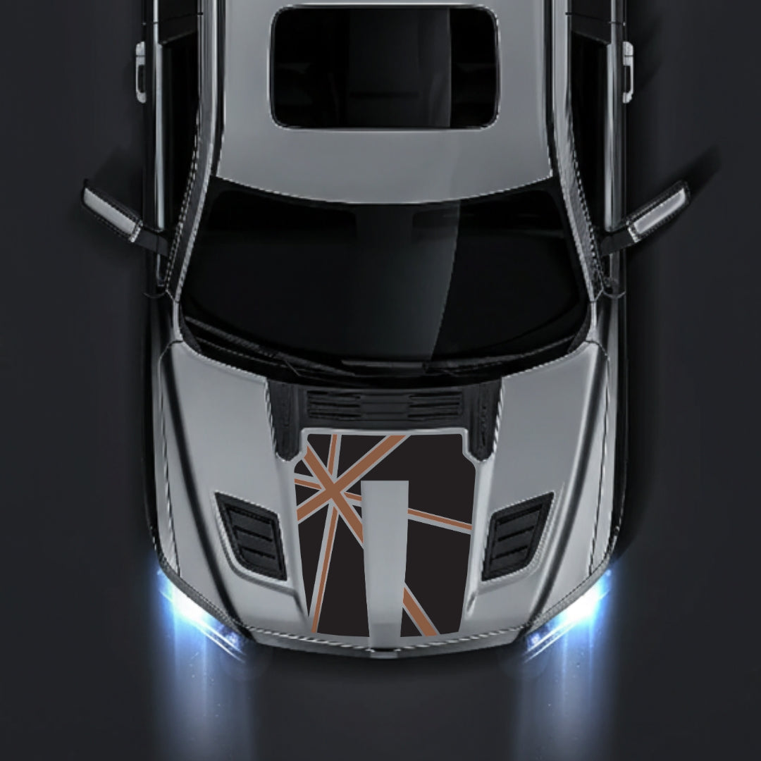 Performance Hood Panel Decal/Sticker - England - Cut Graphic Kit - For Dodge RAM 1500 2019-2025 - Premium Vinyl