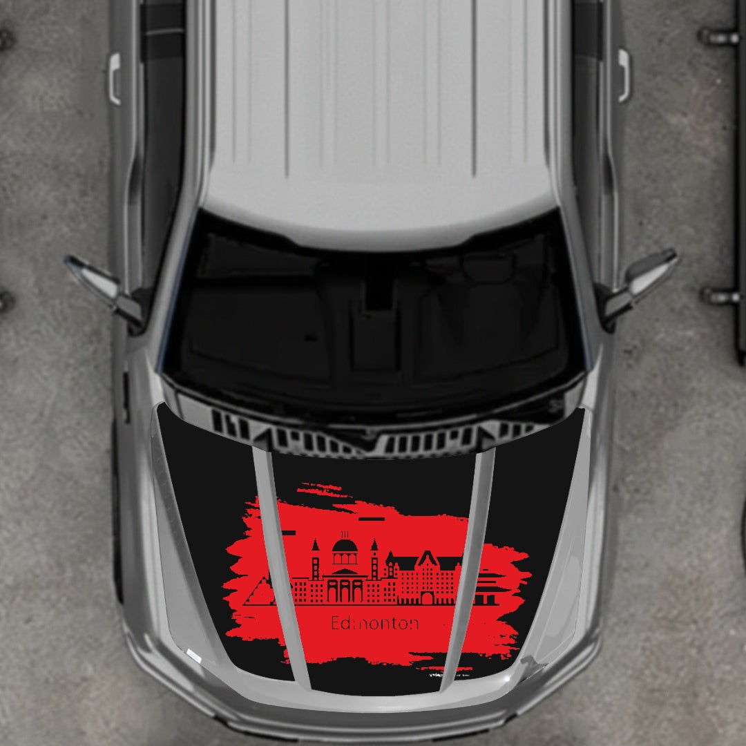 Hood Panel Decal/Sticker - Edmonton Graphic Kit - For Ford F-150 2020-2026 - Premium Vinyl