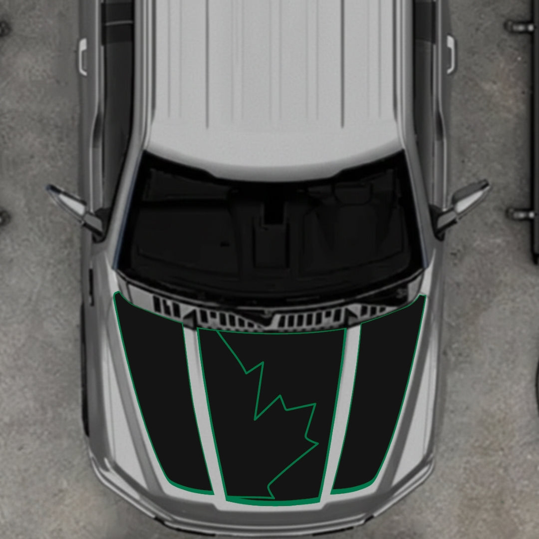 Hood Panel Decal/Sticker - Canada Style 21 Graphic Kit - For Ford F-150 2020-2026 - Premium Vinyl