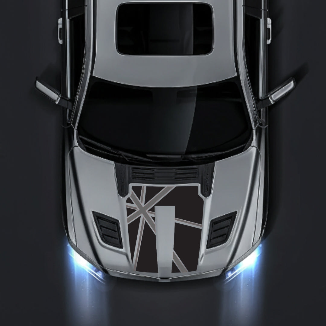 Performance Hood Panel Decal/Sticker - England - Cut Graphic Kit - For Dodge RAM 1500 2019-2025 - Premium Vinyl