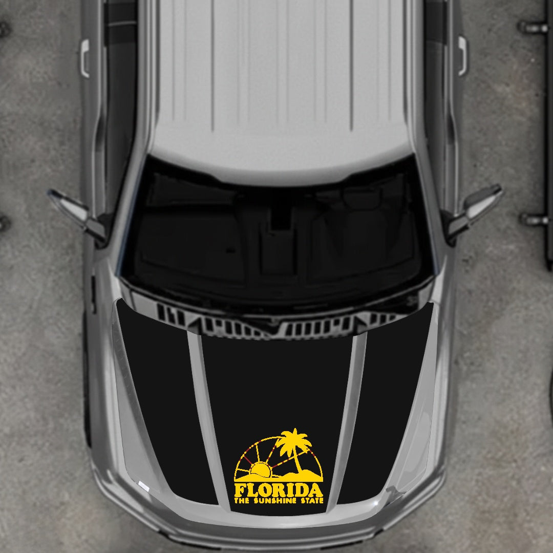 Hood Panel Decal/Sticker - Florida Graphic Kit - For Ford F-150 2020-2026 - Premium Vinyl