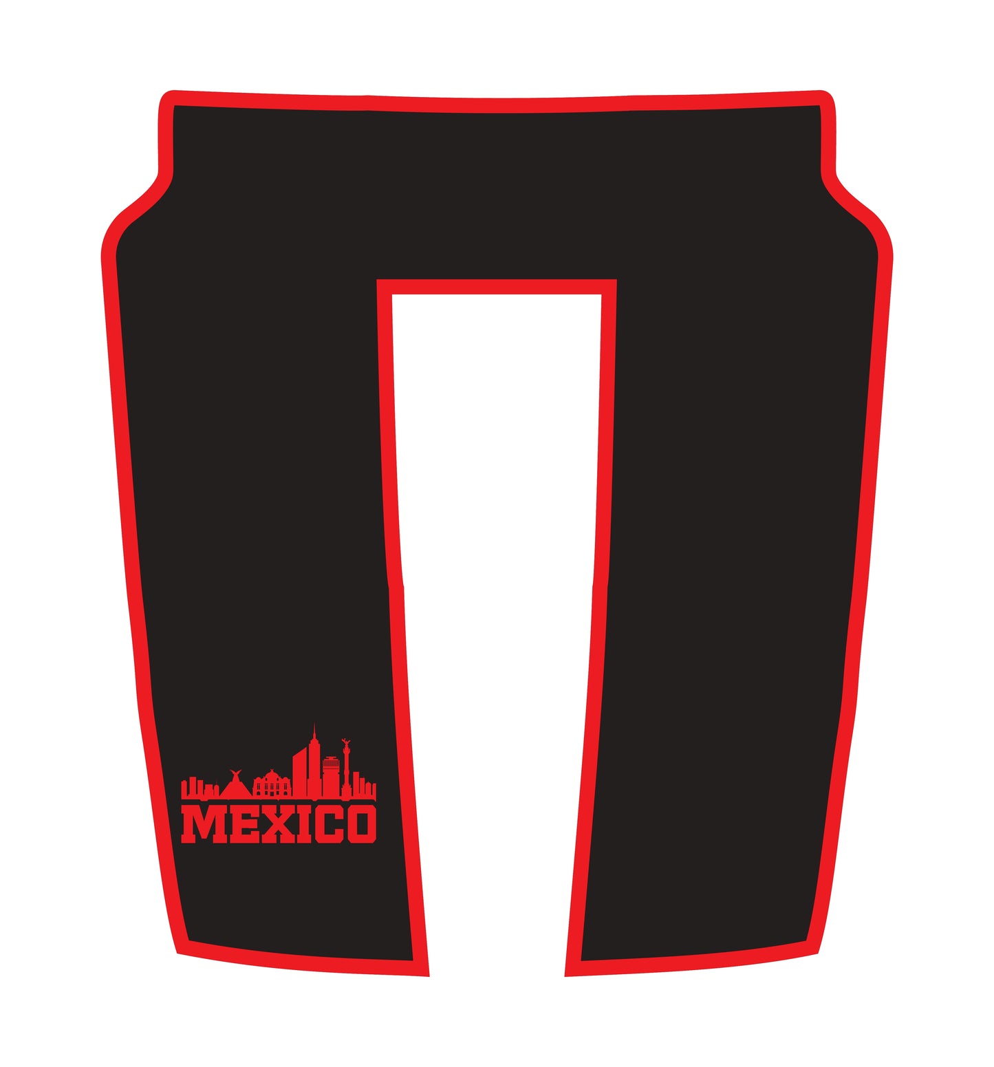 Hood Panel Decal/Sticker - Mexico - Border Graphic Kit - For Dodge RAM 1500 2019-2025 - Premium Vinyl