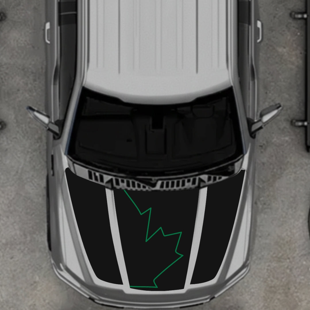 Hood Panel Decal/Sticker - Canada Style 16 Graphic Kit - For Ford F-150 2020-2026 - Premium Vinyl