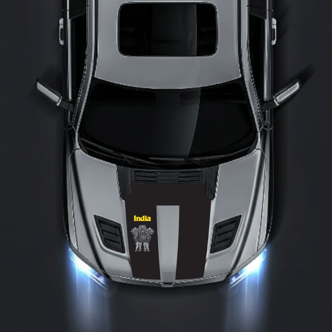 Hood Panel Decal/Sticker - India - Cut Graphic Kit - For Dodge RAM 1500 2019-2025 - Premium Vinyl
