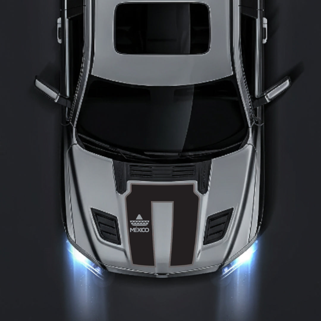Performance Hood Panel Decal/Sticker - Mexico Heritage - Cut - Border Graphic Kit - For Dodge RAM 1500 2019-2025 - Premium Vinyl