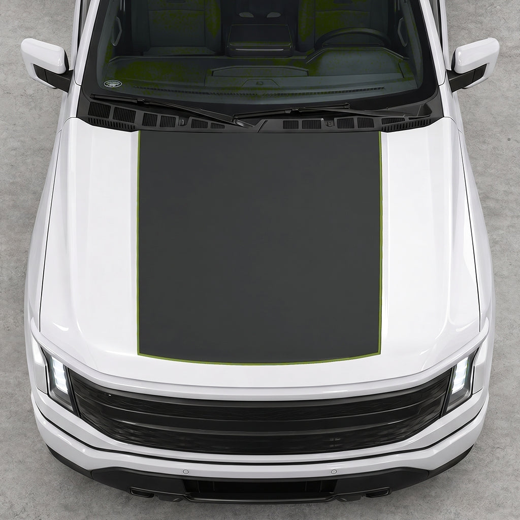 Hood Panel Decal/Sticker - Solid Graphic Decal Graphic Kit - For FORD F-150 2015-2020 - Premium Vinyl