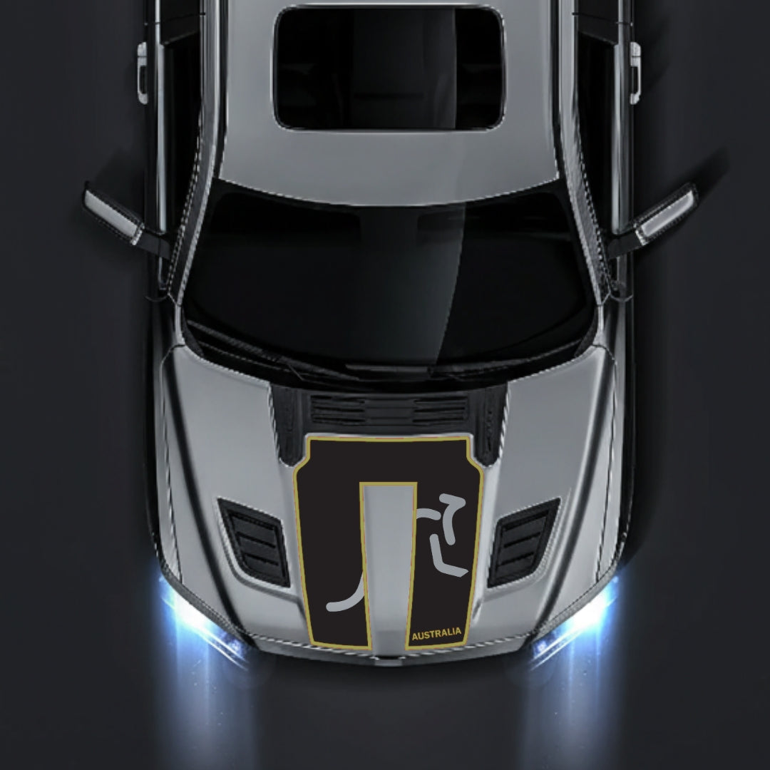 Hood Panel Decal/Sticker - Australia - Cut - Border Graphic Kit - For Dodge RAM 1500 2019-2025 - Premium Vinyl