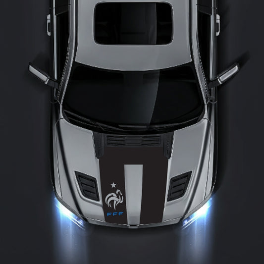Performance Hood Panel Decal/Sticker - French Football Federation Logo Graphic Kit - For Dodge RAM 1500 2019-2025 - Premium Vinyl