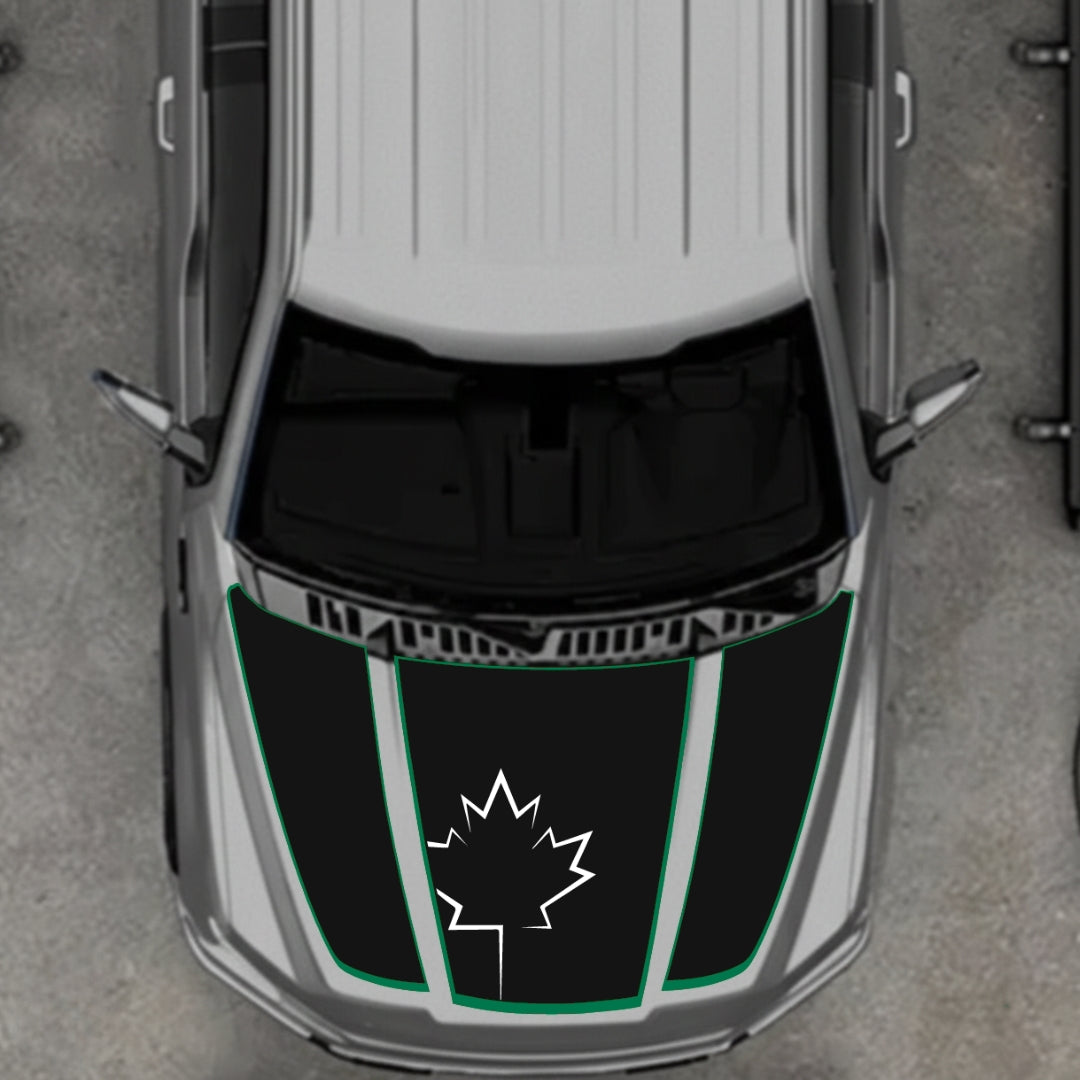 Hood Panel Decal/Sticker - Canada Style 11 Graphic Kit - For Ford F-150 2020-2026 - Premium Vinyl