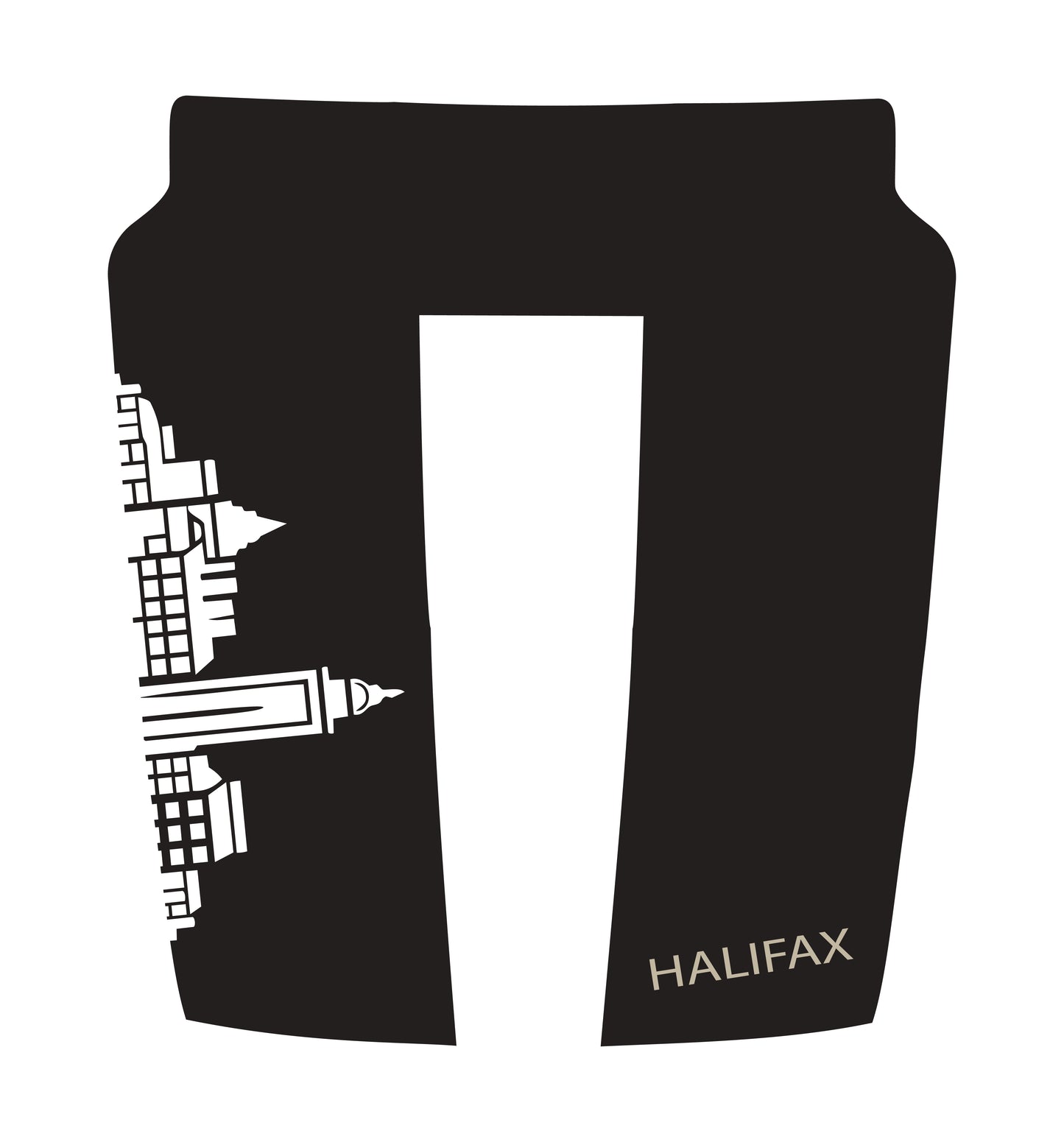 Performance Hood Panel Decal/Sticker - Halifax Skyline - Cut Graphic Kit - For Dodge RAM 1500 2019-2025 - Premium Vinyl