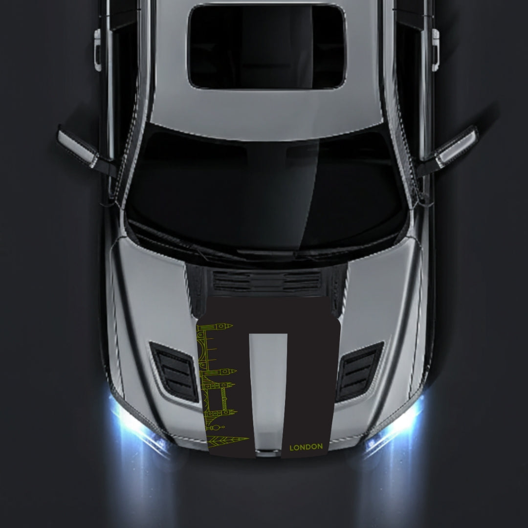 Performance Hood Panel Decal/Sticker - London Skyline Graphic Kit - For Dodge RAM 1500 2019-2025 - Premium Vinyl