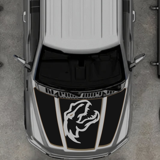 Hood Panel Decal/Sticker - Rex Style 4 Graphic Kit - For Ford F-150 2020-2026 - Premium Vinyl
