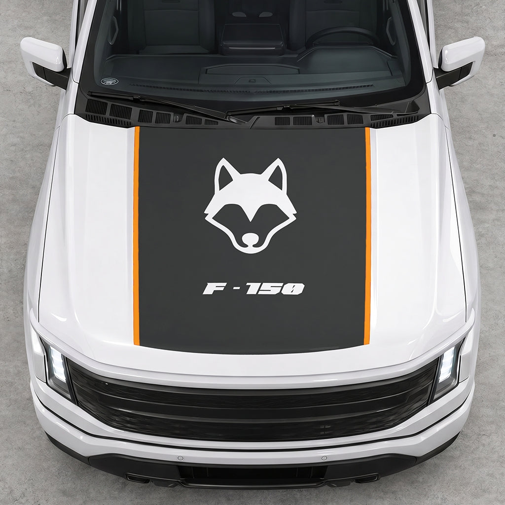 Hood Panel Decal/Sticker - Coyote Graphic Decal Graphic Kit - For Ford F-150 2015-2020 - Premium Vinyl