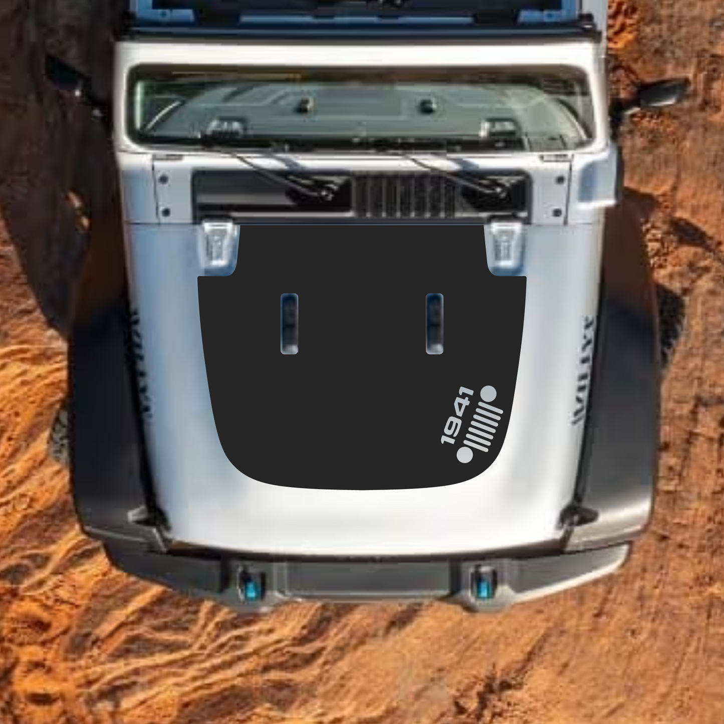 Hood Styles Decal/Sticker - For JL/JLU Sahara Hood - 2018-2025 - Premium Vinyl