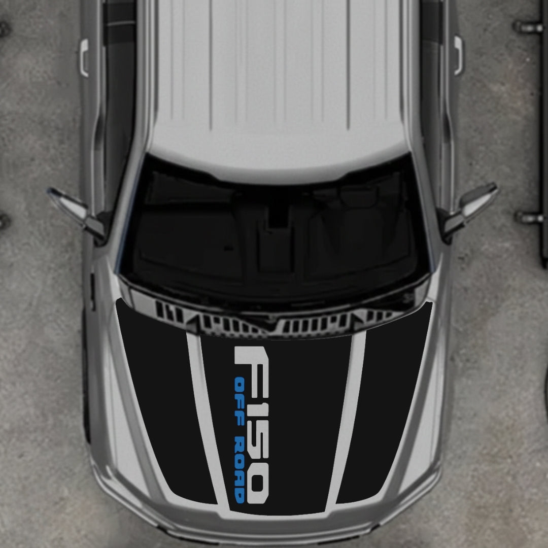 Hood Panel Decal/Sticker - Style 10 Graphic Kit - For Ford F-150 2020-2026 - Premium Vinyl