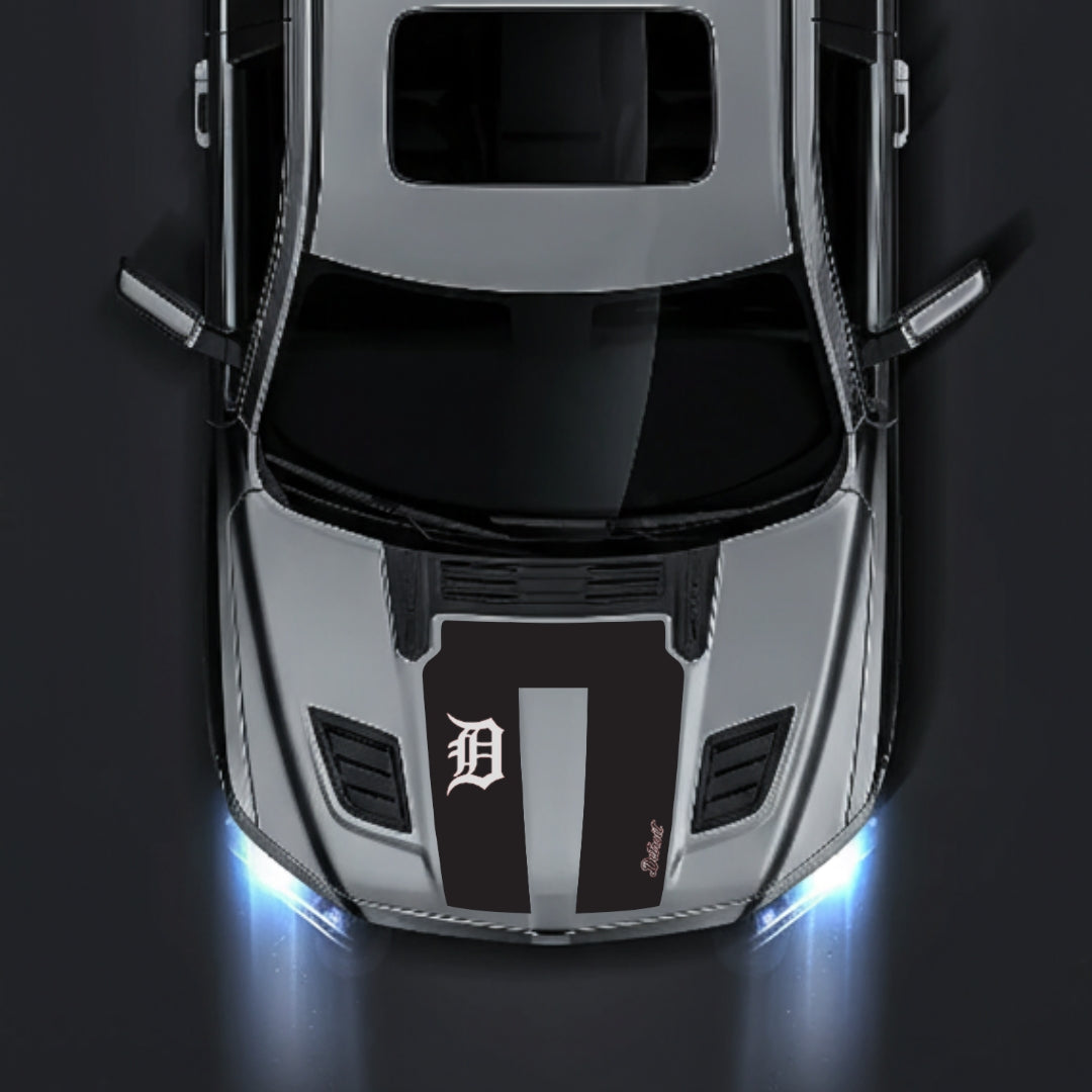 Hood Panel Decal/Sticker - Detroit Street Graphic Kit - For Dodge RAM 1500 2019-2025 - Premium Vinyl