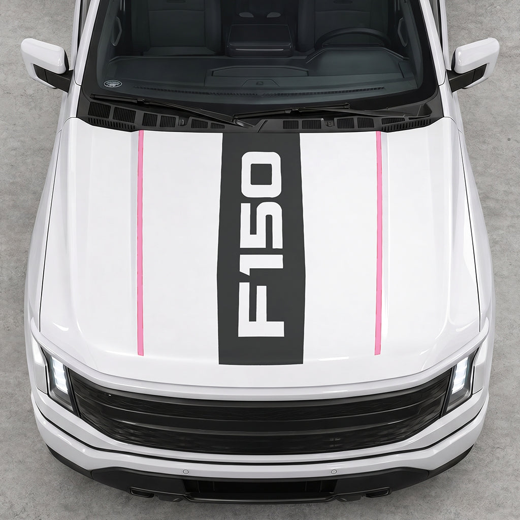 Hood Panel Decal/Sticker - Bold F150 Graphic Decal Graphic Kit - For Ford F-150 2015-2020 - Premium Vinyl