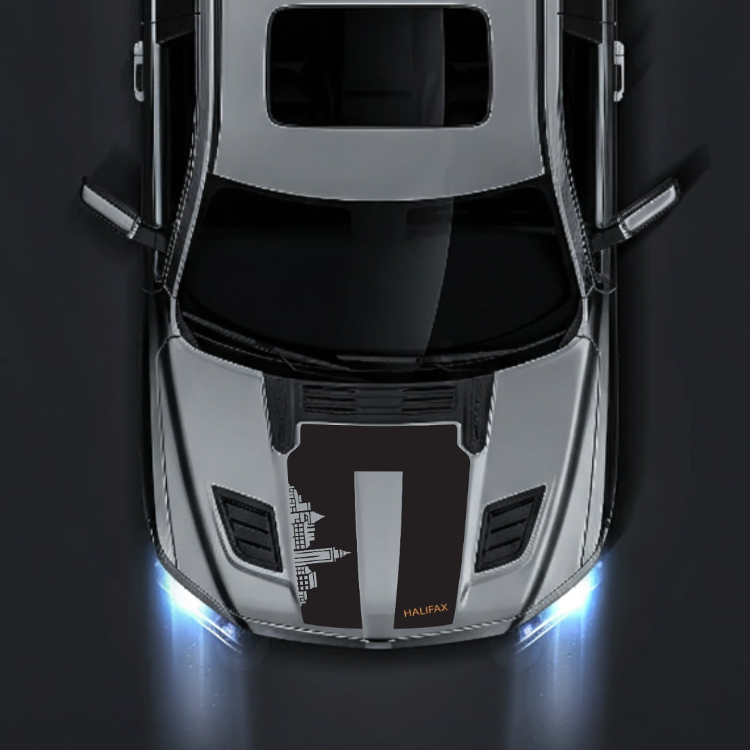 Hood Panel Decal/Sticker - Halifax Skyline - Cut Graphic Kit - For Dodge RAM 1500 2019-2025 - Premium Vinyl