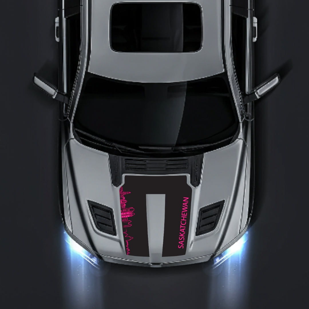 Hood Panel Decal/Sticker - Saskatchewan Skyline Graphic Kit - For Dodge RAM 1500 2019-2025 - Premium Vinyl