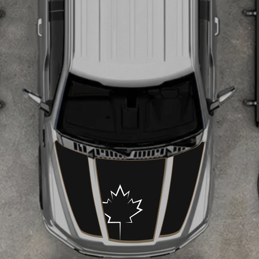 Hood Panel Decal/Sticker - Canada Style 11 Graphic Kit - For Ford F-150 2020-2026 - Premium Vinyl