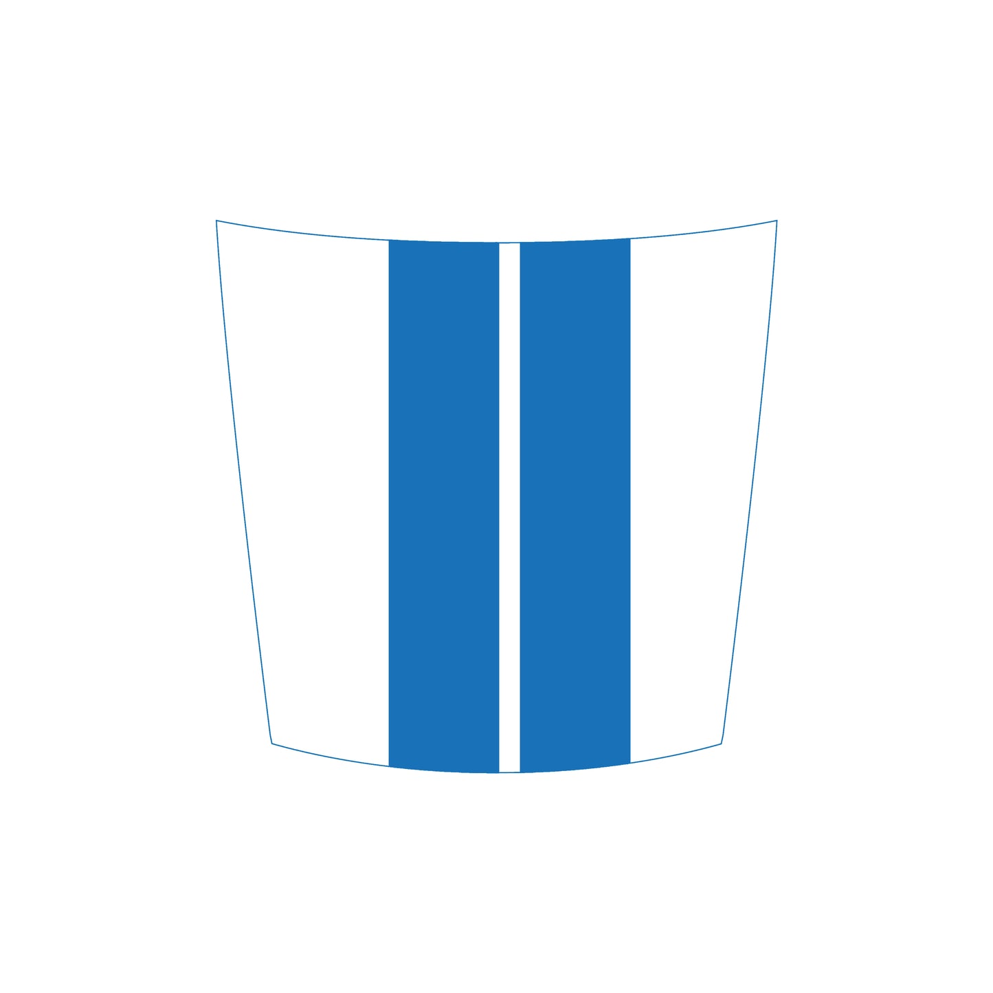 Hood Panel Decal/Sticker - Cut Double Stripes Graphic Decal Graphic Kit - For FORD F-150 2015-2020 - Premium Vinyl