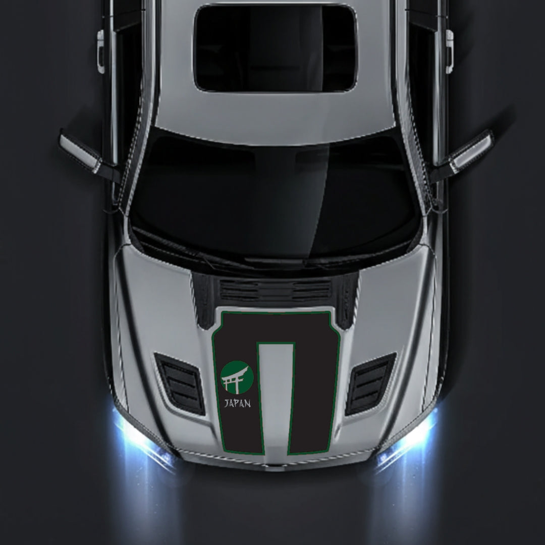 Hood Panel Decal/Sticker - Japan - Cut - Border Graphic Kit - For Dodge RAM 1500 2019-2025 - Premium Vinyl