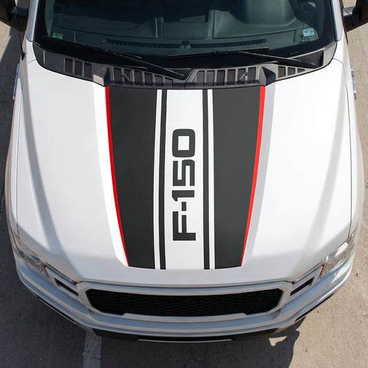 Hood Panel Decal/Sticker - Road F150 Graphic Decal Graphic Kit - For Ford F-150 2015-2020 - Premium Vinyl