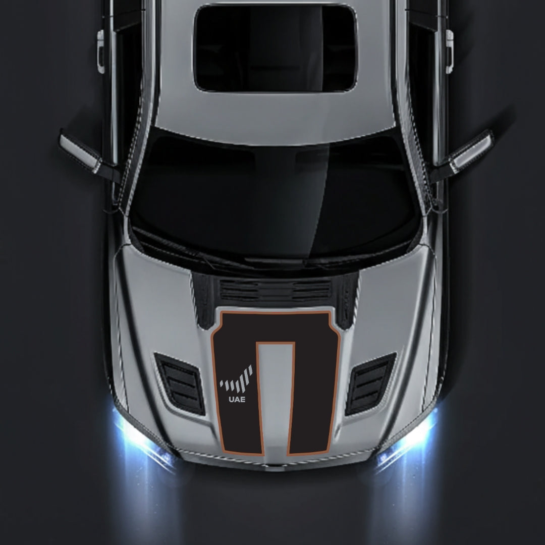 Hood Panel Decal/Sticker - United Arab Emirates - Cut - Border Graphic Kit - For Dodge RAM 1500 2019-2025 - Premium Vinyl