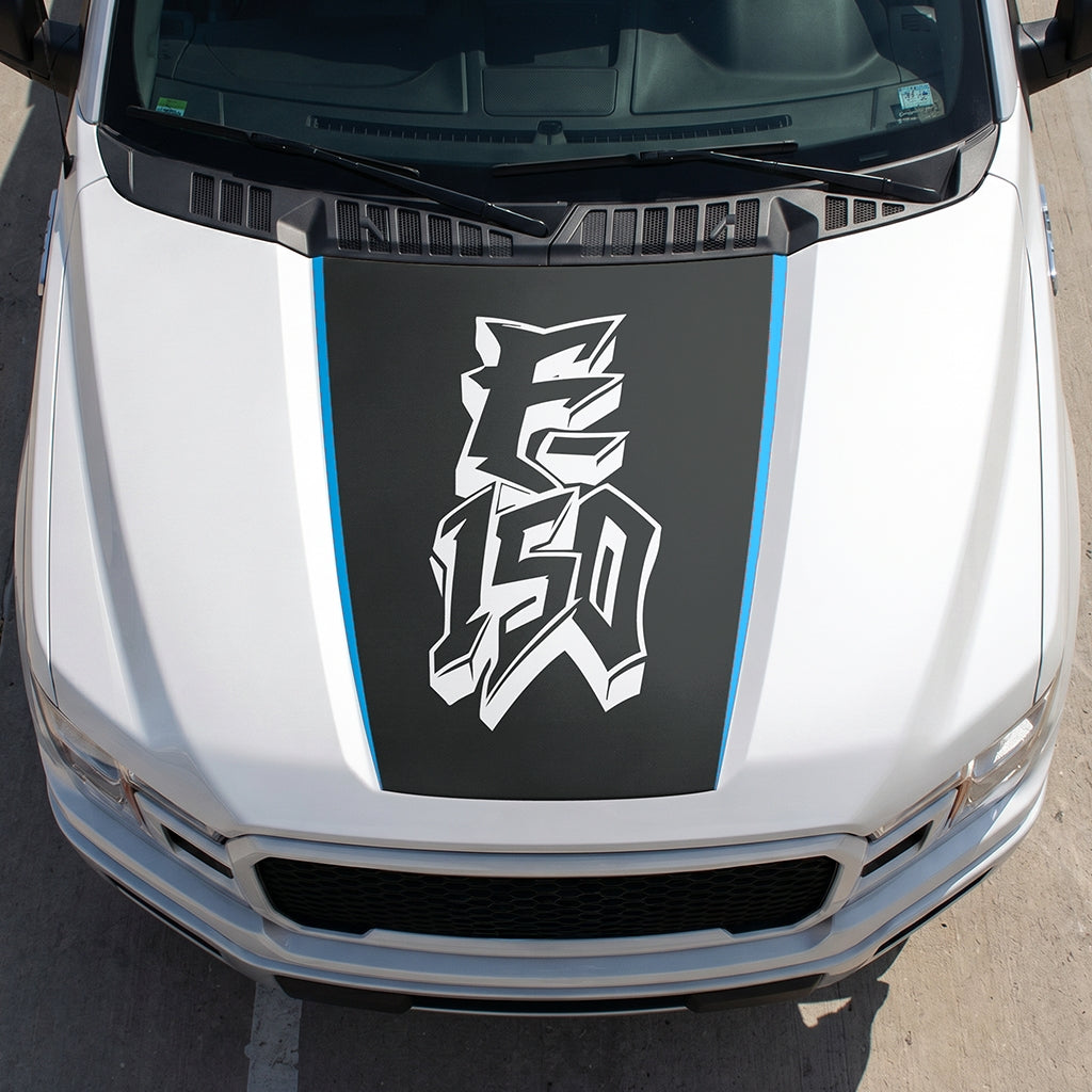 Hood Panel Decal/Sticker - Graffiti Graphic Decal Graphic Kit - For Ford F-150 2015-2020 - Premium Vinyl