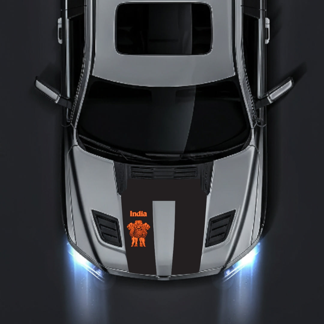 Hood Panel Decal/Sticker - India Graphic Kit - For Dodge RAM 1500 2019-2025 - Premium Vinyl