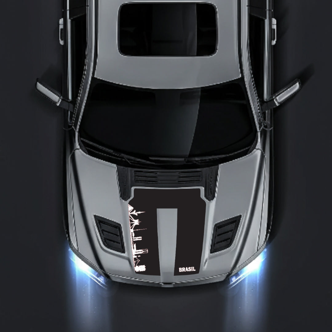 Hood Panel Decal/Sticker - Brazil Skyline Graphic Kit - For Dodge RAM 1500 2019-2025 - Premium Vinyl