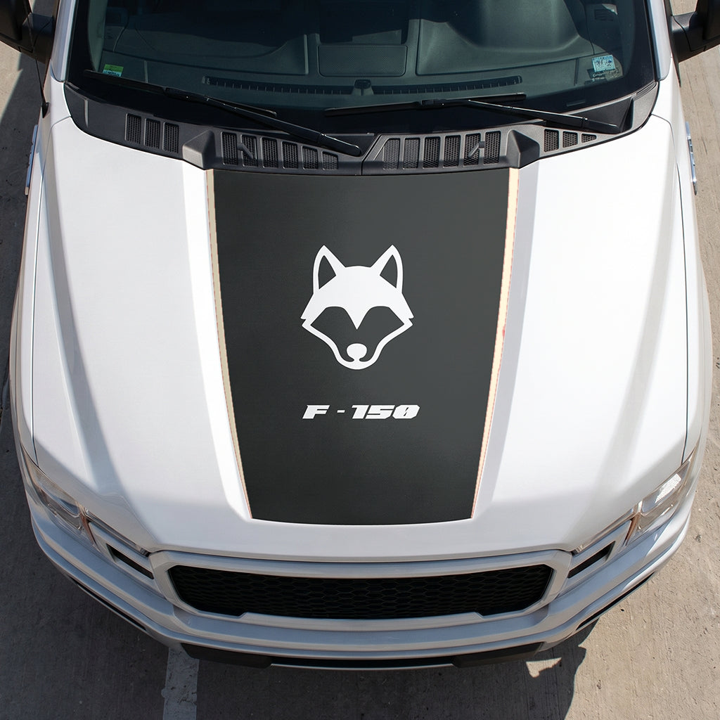Hood Panel Decal/Sticker - Coyote Graphic Decal Graphic Kit - For Ford F-150 2015-2020 - Premium Vinyl