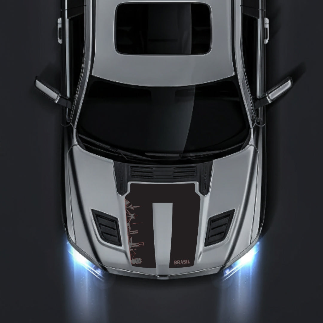 Hood Panel Decal/Sticker - Brazil Skyline Graphic Kit - For Dodge RAM 1500 2019-2025 - Premium Vinyl