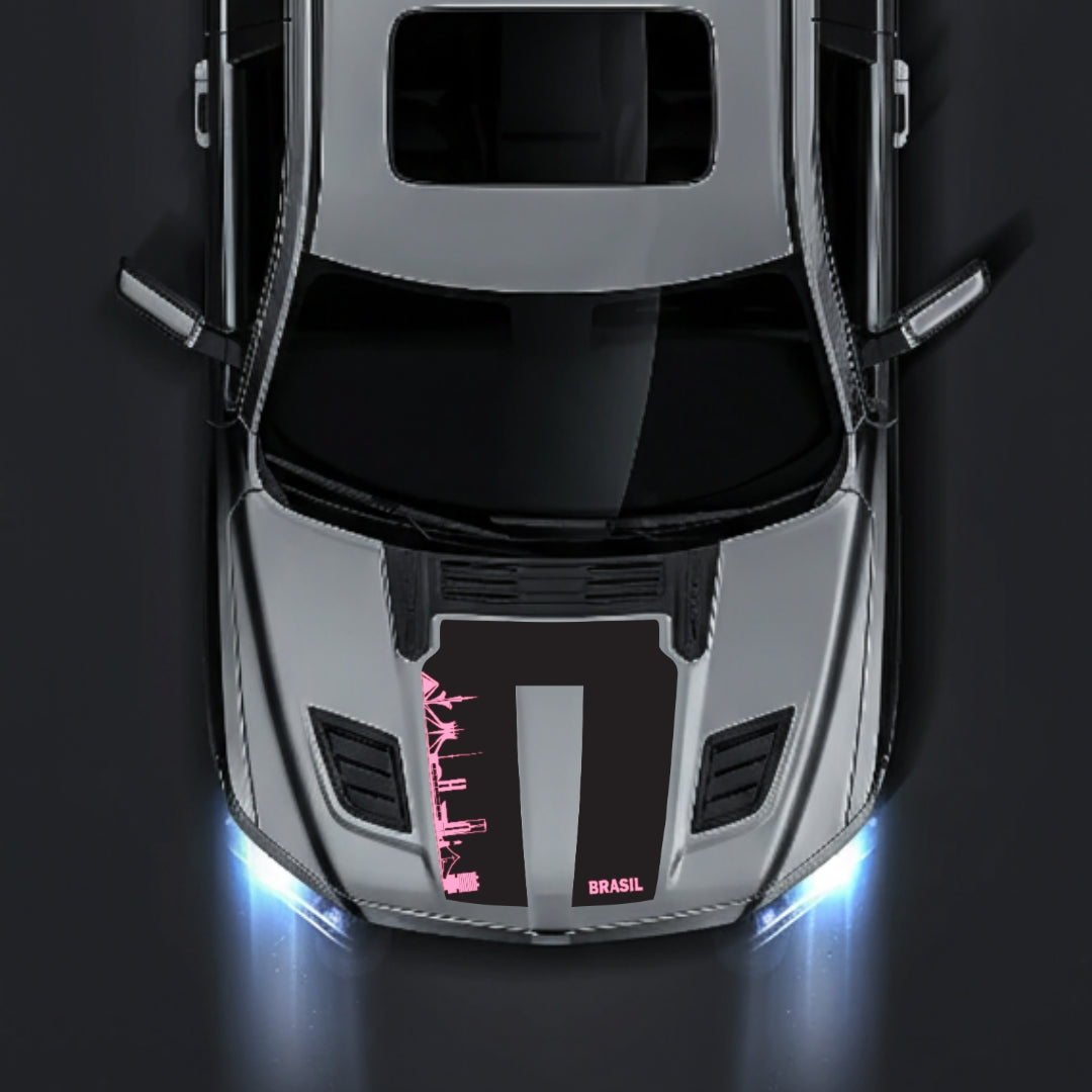 Hood Panel Decal/Sticker - Brazil Skyline Graphic Kit - For Dodge RAM 1500 2019-2025 - Premium Vinyl