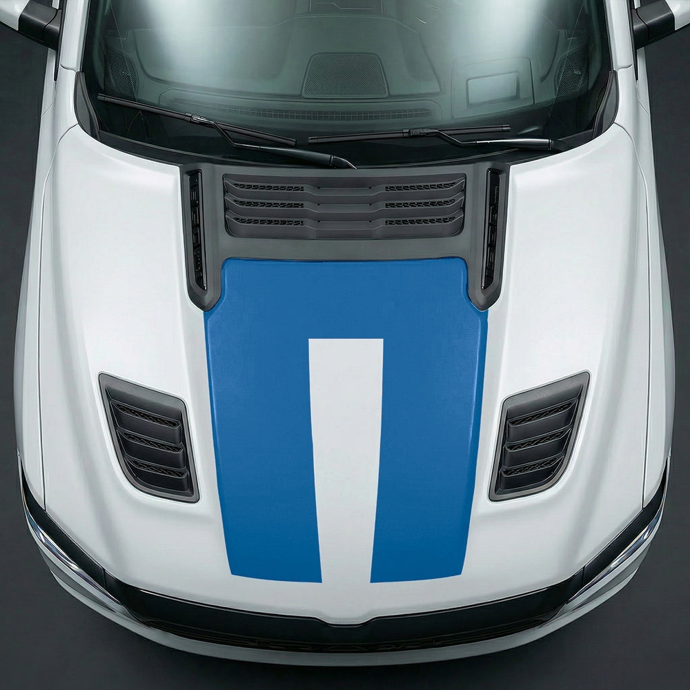 Hood Panel Decal/Sticker - Solid RAM 1500 U-Shape Graphic Kit - For Dodge Ram 2019-2025 - Premium Vinyl
