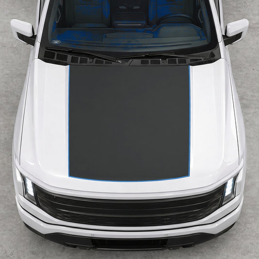 Hood Panel Decal/Sticker - Solid Graphic Decal Graphic Kit - For FORD F-150 2015-2020 - Premium Vinyl