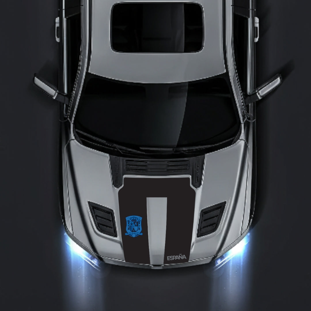 Performance Hood Panel Decal/Sticker - Spain - Cut Graphic Kit - For Dodge RAM 1500 2019-2025 - Premium Vinyl