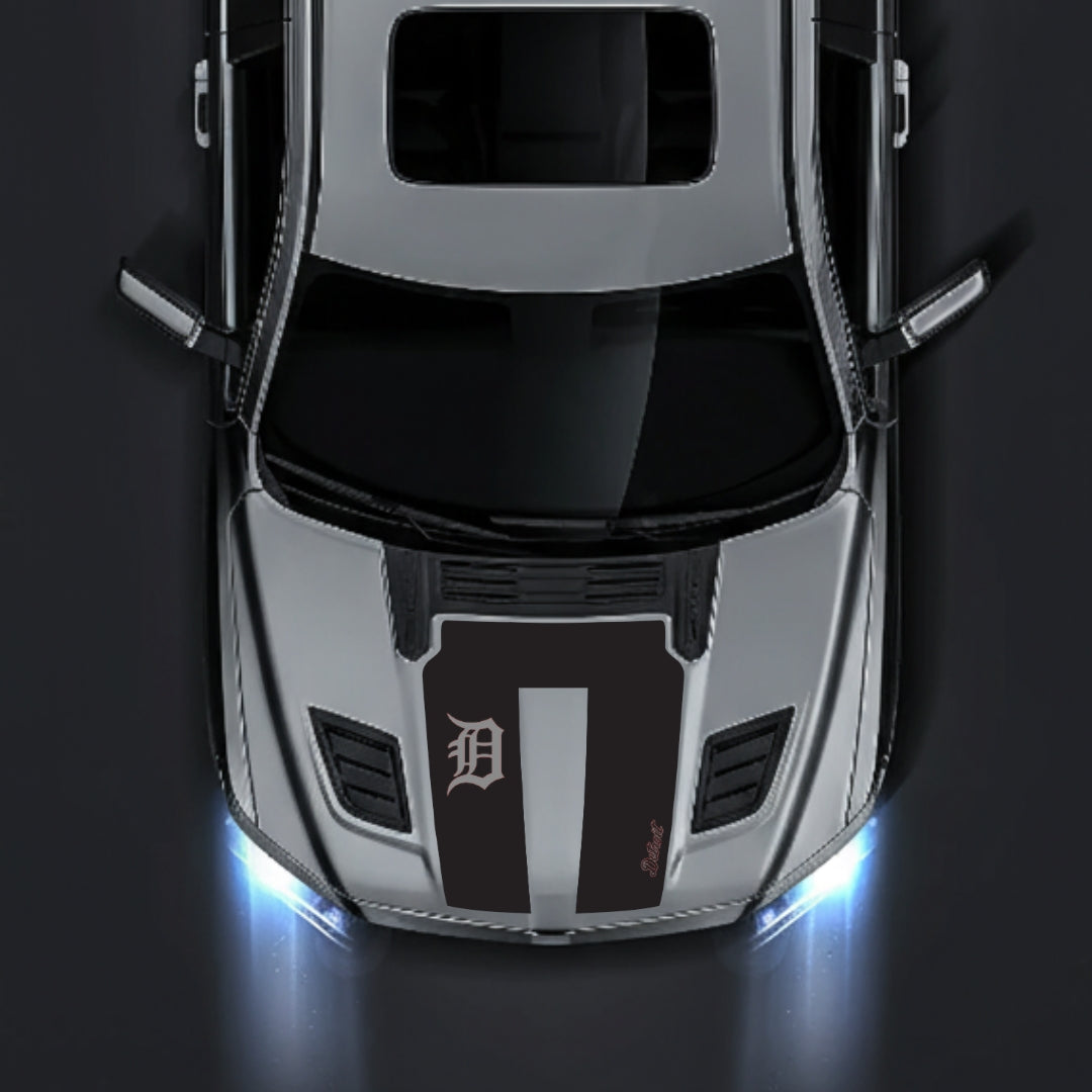 Hood Panel Decal/Sticker - Detroit Street Graphic Kit - For Dodge RAM 1500 2019-2025 - Premium Vinyl