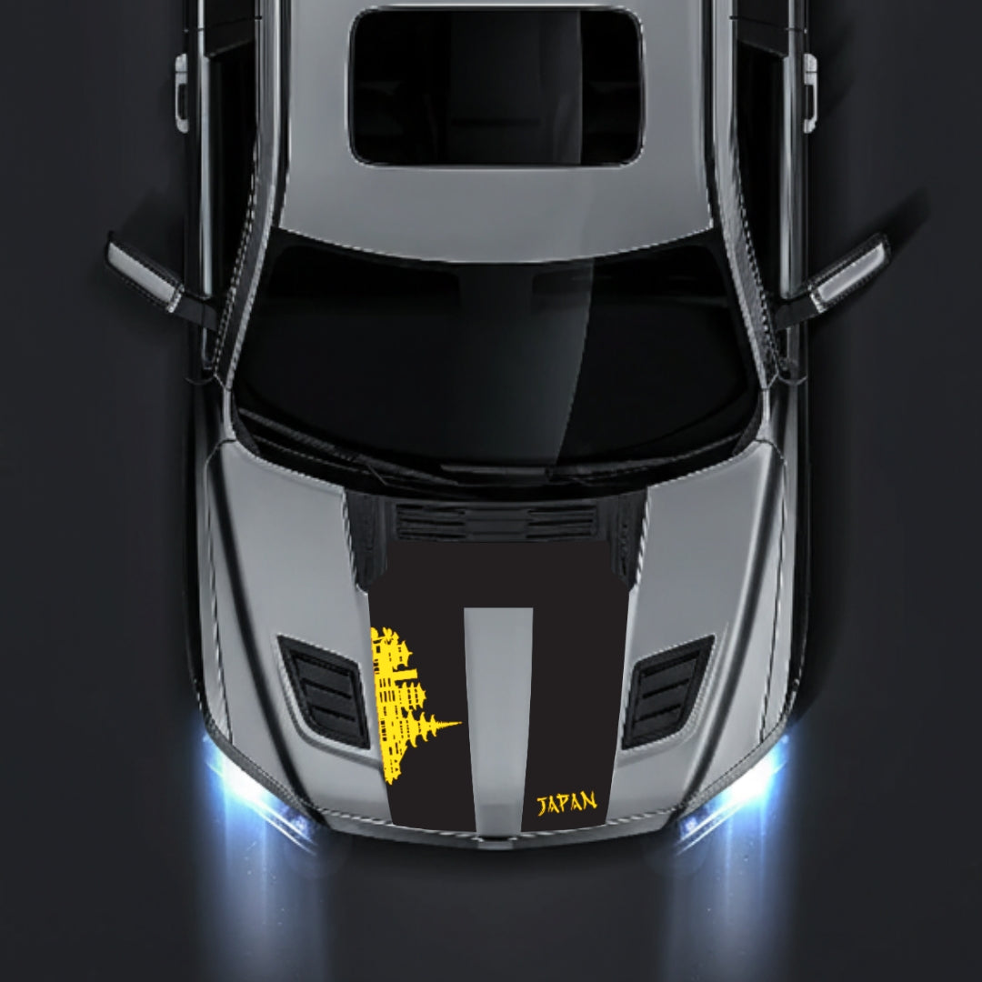Hood Panel Decal/Sticker - Japan Skyline Graphic Kit - For Dodge RAM 1500 2019-2025 - Premium Vinyl