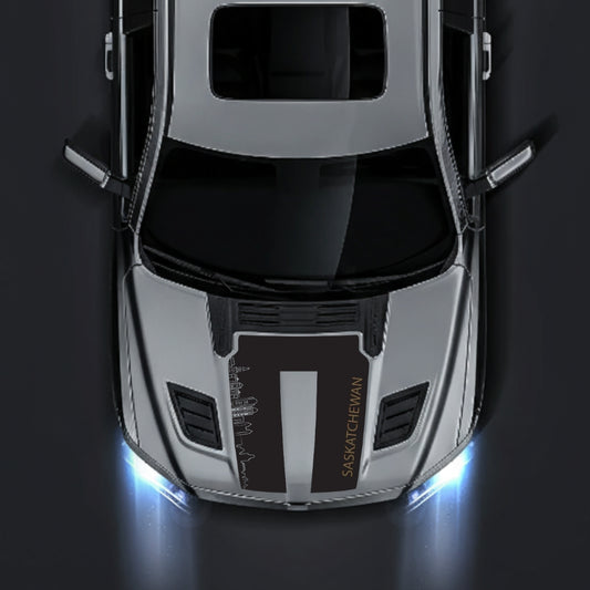 Performance Hood Panel Decal/Sticker - Saskatchewan Skyline - Cut Graphic Kit - For Dodge RAM 1500 2019-2025 - Premium Vinyl