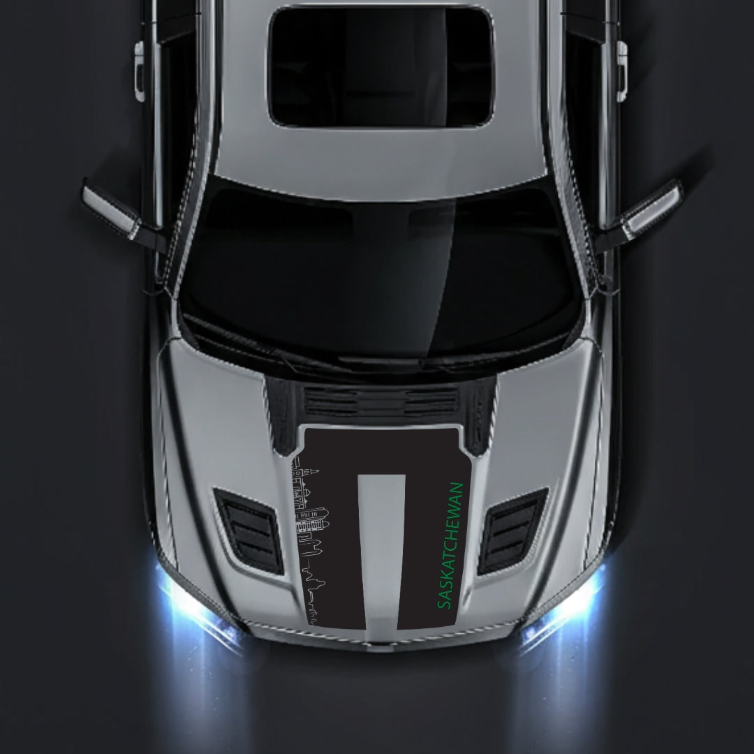 Performance Hood Panel Decal/Sticker - Saskatchewan Skyline - Cut Graphic Kit - For Dodge RAM 1500 2019-2025 - Premium Vinyl