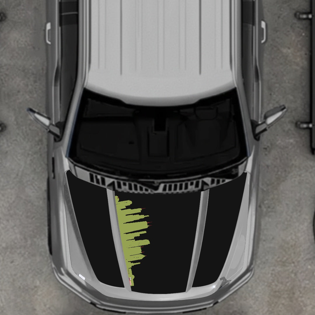 Hood Panel Decal/Sticker - Dubai Graphic Kit - For Ford F-150 2020-2026 - Premium Vinyl