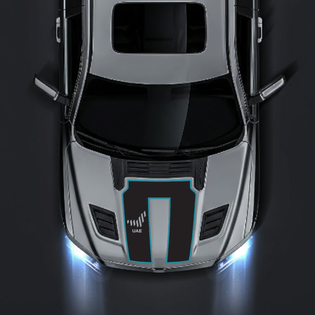 Hood Panel Decal/Sticker - United Arab Emirates - Cut - Border Graphic Kit - For Dodge RAM 1500 2019-2025 - Premium Vinyl