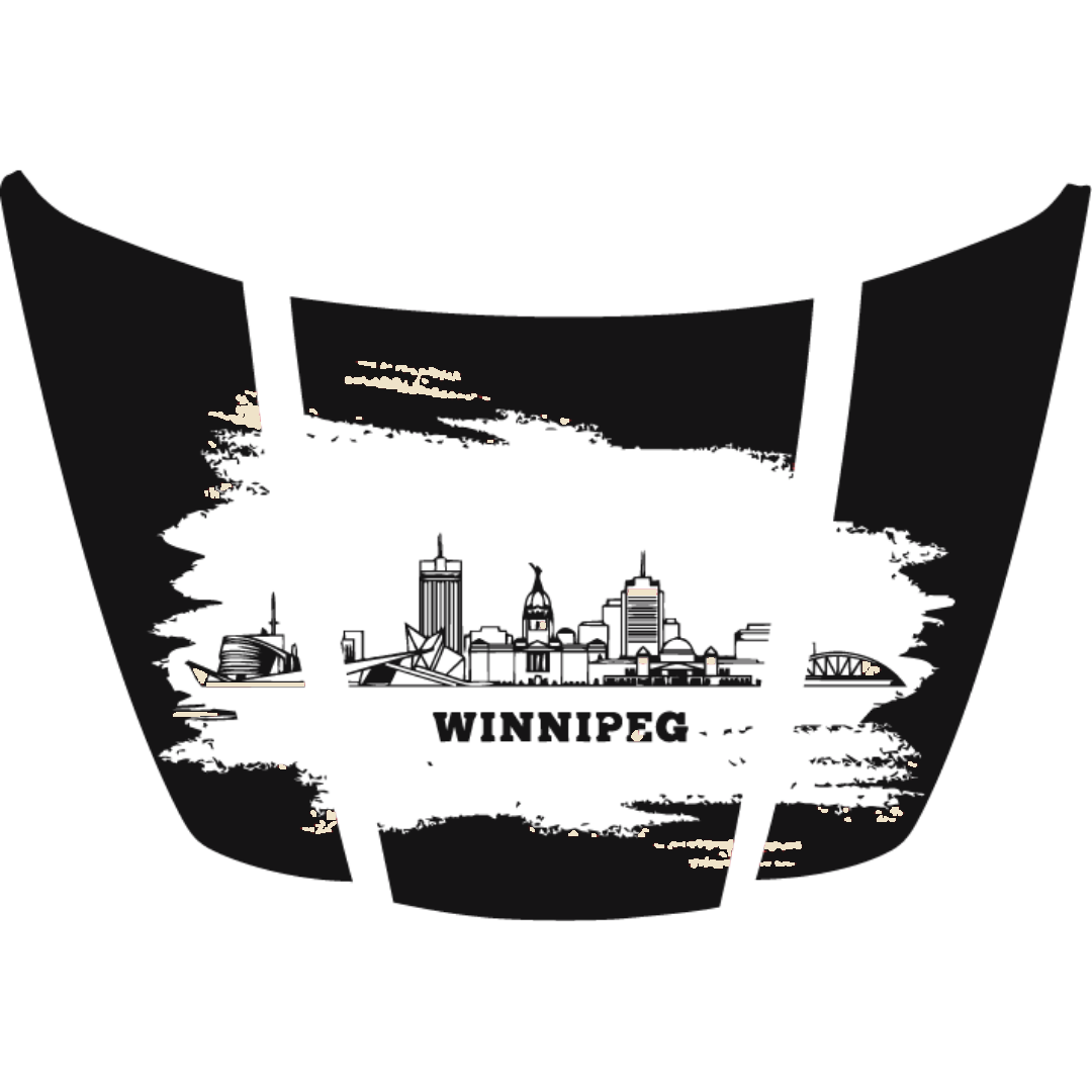 Hood Panel Decal/Sticker - Winnipeg - Cut Graphic Kit - For Ford F-150 2020-2026 - Premium Vinyl