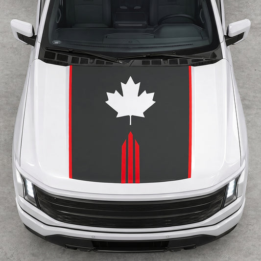 Hood Panel Decal/Sticker - Maple Graphic Decal Graphic Kit - For Ford F-150 2015-2020 - Premium Vinyl