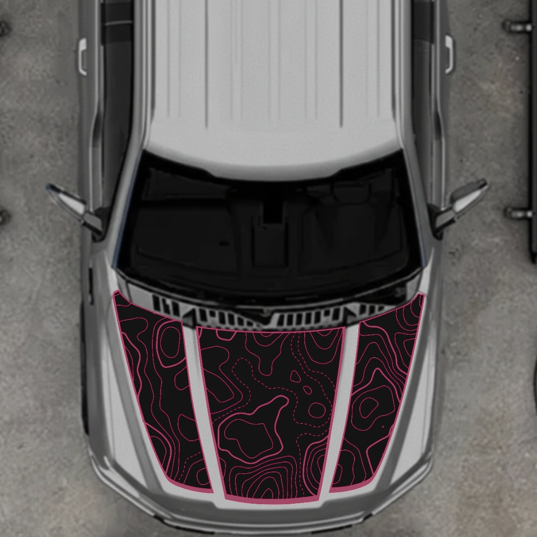 Hood Panel Decal/Sticker - Canada Style 18 Graphic Kit - For Ford F-150 2020-2026 - Premium Vinyl