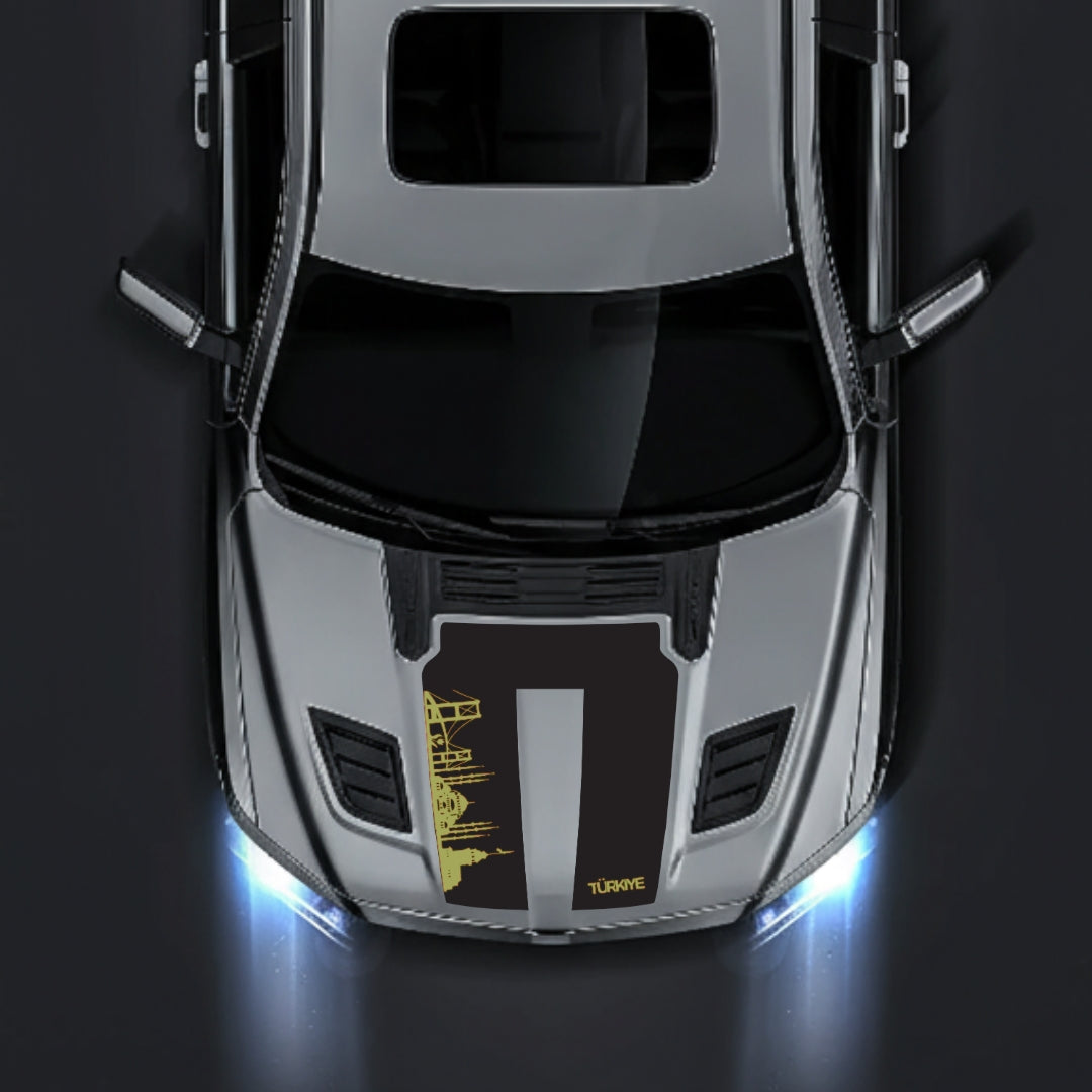 Hood Panel Decal/Sticker - Turkey Skyline Graphic Kit - For Dodge RAM 1500 2019-2025 - Premium Vinyl