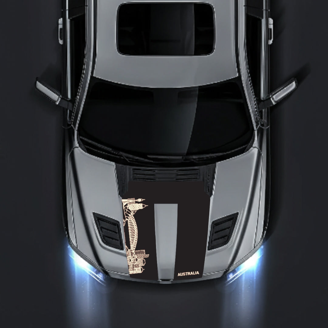 Hood Panel Decal/Sticker - Australia Skyline Graphic Kit - For Dodge RAM 1500 2019-2025 - Premium Vinyl