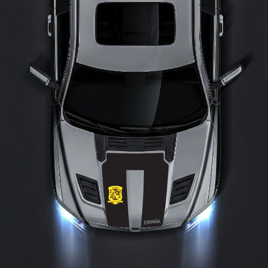 Hood Panel Decal/Sticker - Spain - Cut Graphic Kit - For Dodge RAM 1500 2019-2025 - Premium Vinyl